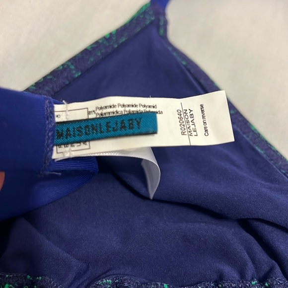 Maison Lejaby Sierra Nevada printed triangle bikini top & low-rise bikini briefs - Picture 11 of 12